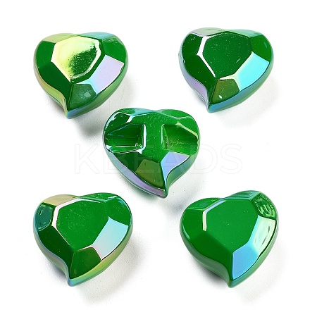 UV Plating Acrylic European Beads OACR-S142-06B-1