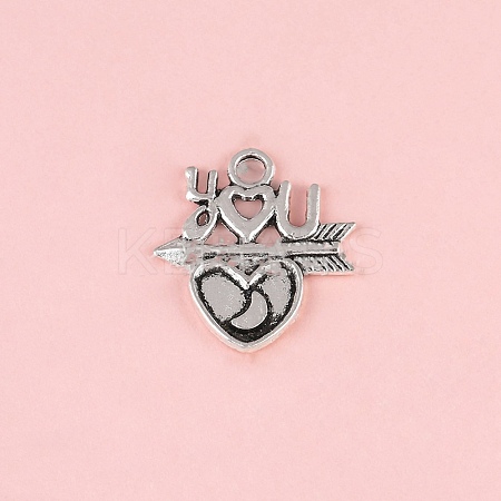 Valentine's Day Tibetan Style Alloy Pendants FIND-CJC0019-25F-1