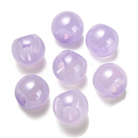 Opaque Acrylic Beads OACR-G012-03D-1