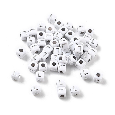 Opaque Acrylic Beads OACR-D282-06L-1