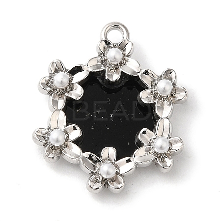 Flower Rack Plating Alloy Pendants FIND-I039-023B-P-1