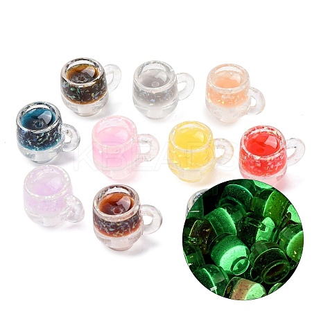 Luminous Transparent Resin Beads RESI-B039-15-1