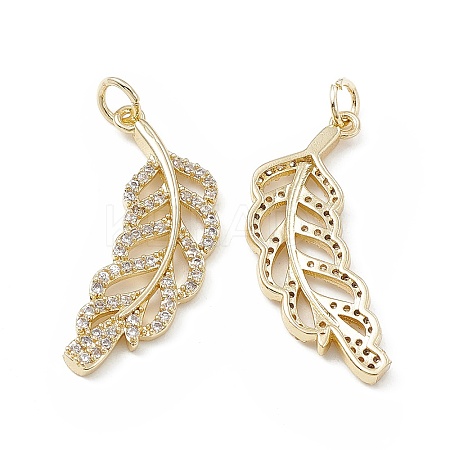 Brass Micro Pave Cubic Zirconia Pendants KK-E068-VB276-1