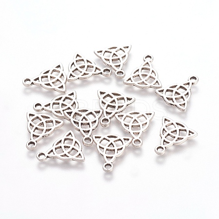 Tibetan Style Trinity Knot/Triquetra TIBEP-16269-AS-RS-1