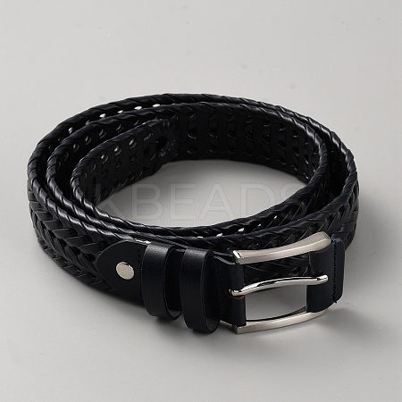 Braided Imitation Leather Chain Belts AJEW-WH20020-053C-1