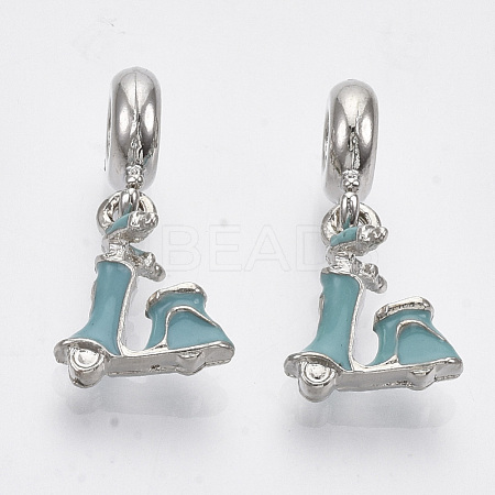 Alloy European Dangle Charms MPDL-T004-16P-1