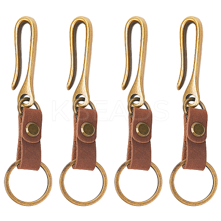 4Pcs Alloy U Shape Belt Hook Keychains KEYC-SC0002-19A-1