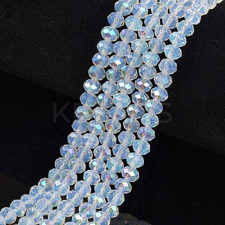 Electroplate Glass Beads Strands EGLA-A034-J1mm-L07-1