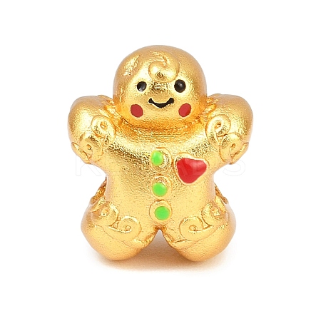 Christams Brass Enamel European Beads LS-KK-F922-03E-G-1