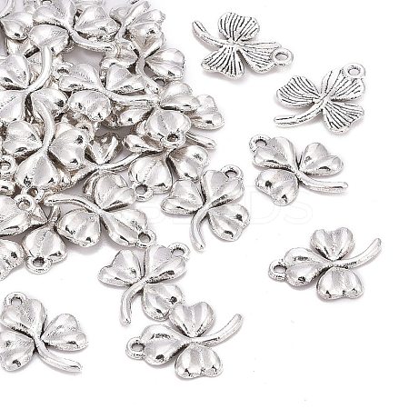 Ireland Tibetan Style Alloy Shamrock Pendants LS-TIBEP-EA11722YKG-AS-LF-1