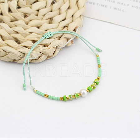 New Colorful Beaded Bracelet Sweet and Cute Girl Style Adjustable Imitation Pearl Bracelet Versatile Bracelet AR4716-2-1