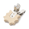 Iron ID Card Clips with Wood Animal JEWB-BR00127-02-2