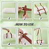 2Pcs 2 Styles PU Leather Blanket Strap AJEW-NB0007-82-3