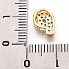 Brass Micro Pave Cubic Zirconia Charms KK-N254-217G-P-3