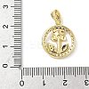 Brass Micro Pave Cubic Zirconia Pendants KK-S337-06G-B-3