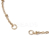 2Pcs 2 Colors 304 Stainless Steel Satellite Chain Bracelet Slider Making AJEW-JB01242-01-2