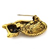Cute Cat Alloy Brooch Pin JEWB-Z031-09AG-3