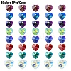 40Pcs 8 Colors Electroplate Glass Charms GGLA-YW0001-16-2