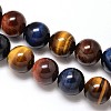 Natural Tiger Eye Beads Strands G-F173-14-4mm-1