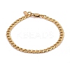 304 Stainless Steel Curb Chains Bracelets BJEW-JB06272-02-1