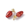 Brass Enamel Charms KK-D336-06G-08-2