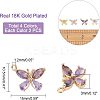 12Pcs 6 Colors Glass Pendants GLAA-NB0001-29-7