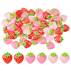 60Pcs 3 Colors Transparent Resin Cabochons RESI-HS0001-05-1