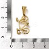 PVD Vacuum Plating 304 Stainless Steel Pendants STAS-B053-25G-3