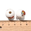Valentine's Day Element Printed Wood Beads WOOD-R002-01-10-3