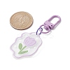 5Pcs 5 Styles Flower Acrylic Pendant Decoraiton HJEW-JM01389-S-4