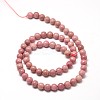 Natural Rhodonite Round Bead Strands X-G-P072-38-10mm-2