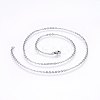Non-Tarnish 304 Stainless Steel Cable Chains Necklaces LS-NJEW-F226-04P-04-1