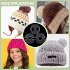 60Pcs 3 Styles Acrylic Hat Pompoms Buttons OACR-ME0001-19-5