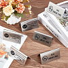 6Pcs 2 Styles 201 Stainless Steel NO SMOKING & SMOKING AREA Signs AJEW-CP0003-90-4