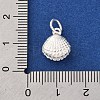 925 Sterling Silver Shell Shape Charms STER-D304-02S-3