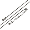 Brass Box Chain Necklaces for Women NJEW-D302-41B-4