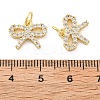 Brass Micro Pave Cubic Zirconia Charms KK-C092-02G-3