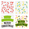 3Pcs 3 Styles PET Hollow Out Drawing Painting Stencils DIY-WH0394-0369-1