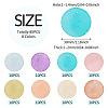 80Pcs 8 Colors Spray Painted Natural Capiz Shell Pendants BSHE-TA0001-24-4