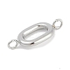 304 Stainless Steel Letter Connector Charms STAS-M108-01P-15-2