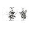 Tibetan Style Alloy Pendants TIBEP-4643-AS-LF-2