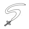 201 Stainless Steel Eucharist Holy Communion Cross Pendant Box Chain Necklaces LS-NJEW-M010-04P-2