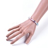 Transparent Acrylic Imitated Pearl  Stretch Kids Bracelets BJEW-JB04575-05-3