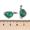 Natural Green Onyx Agate(Dyed & Heated) Pendants KK-U043-52P-01-3