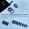 Unicraftale 22Pcs 22 Style 201 & 304 Stainless Steel Grooved Finger Ring Settings STAS-UN0044-14-5