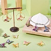 12Pcs 6 Styles Alloy Enamel Pendants FIND-TA0008-21-7