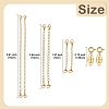 6Pcs Brass Magnetic Clasps with Springs Clasps FIND-YW0007-71G-3