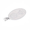 201 Stainless Steel Pendants STAS-T066-82P-02-2