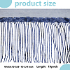 Polyester Tassel Lace Ribbon OCOR-WH0070-175D-2