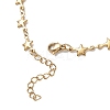 304 Stainless Steel Star Link Chains Necklaces & Bracelets Sets SJEW-JS01371-5